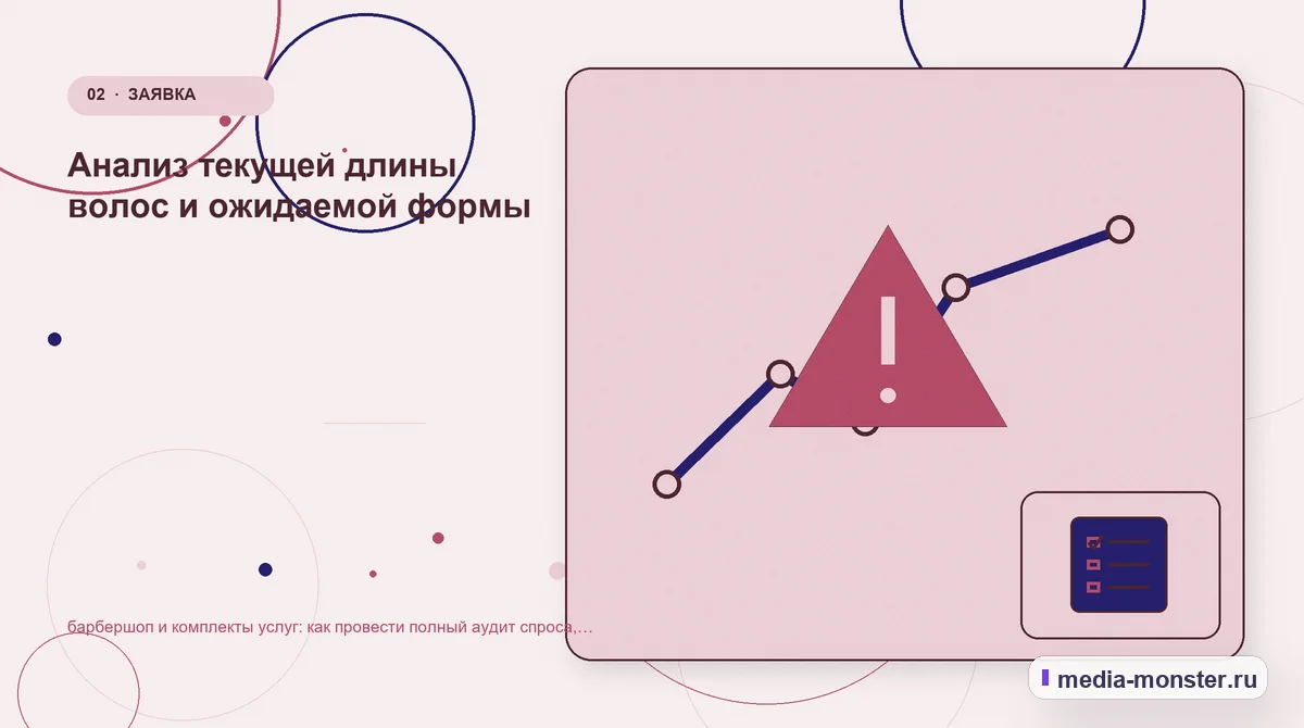 Изображение 2: Проблема и точка потери — Барбершоп и комплекты услуг: аудит спроса и обработки обращений | Media Monster Проблема и точка потери. Что проверить в исходных условиях: иллюстрация к статье «Барбершоп и комплекты услуг: аудит спроса и обработки обращений»