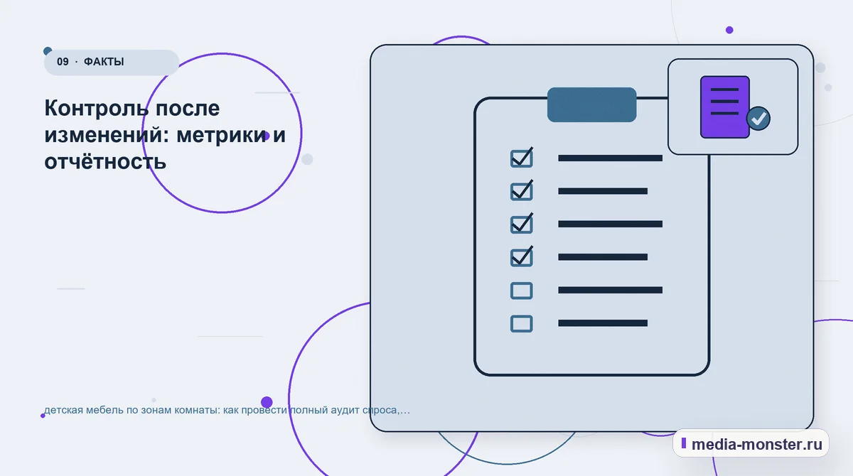 Изображение 9: Контрольные показатели — Детская мебель по зонам комнаты: аудит спроса и обработки обращений | Media Monster Контрольные показатели. Пять вопросов к странице глазами клиента: иллюстрация к статье «Детская мебель по зонам комнаты: аудит спроса и обработки обращений»