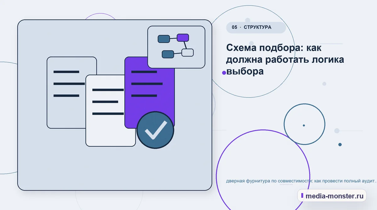 Изображение 5: Данные и доказательства — Дверная фурнитура по совместимости: аудит спроса и обработки обращений | Media Monster Данные и доказательства. Что показать сразу, а что уточнить позже: иллюстрация к статье «Дверная фурнитура по совместимости: аудит спроса и обработки обращений»