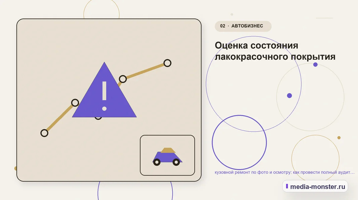 Проблема и точка потери. Оценка состояния лакокрасочного покрытия: иллюстрация к статье «кузовной ремонт по фото и осмотру: как провести полный аудит спроса, страниц и обработки обращений»