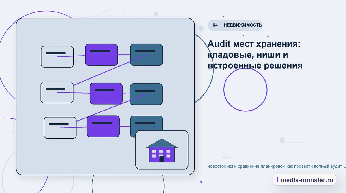 Изображение 4: Структура решения — новостройки и сравнение планировок: как провести полный аудит спроса, страниц и обработки обращений | Media Monster Структура решения. Аudit мест хранения: кладовые, ниши и встроенные решения: иллюстрация к статье «новостройки и сравнение планировок: как провести полный аудит спроса, страниц и обработки…