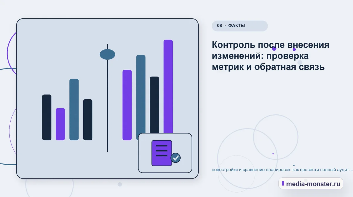 Изображение 8: Сравнение вариантов — новостройки и сравнение планировок: как провести полный аудит спроса, страниц и обработки обращений | Media Monster Сравнение вариантов. Контроль после внесения изменений: проверка метрик и обратная связь: иллюстрация к статье «новостройки и сравнение планировок: как провести полный аудит спроса,…