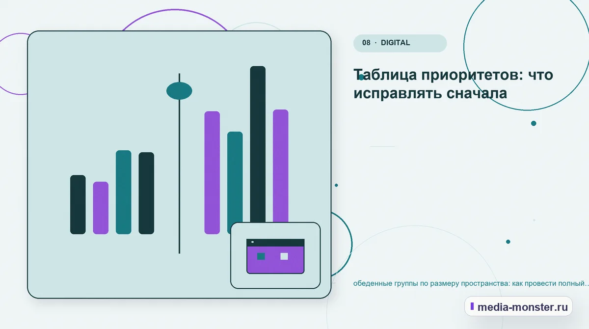 Сравнение вариантов. Проверка страницы: пять вопросов к себе: иллюстрация к статье «Обеденные группы по размеру пространства: аудит спроса и обработки обращений»