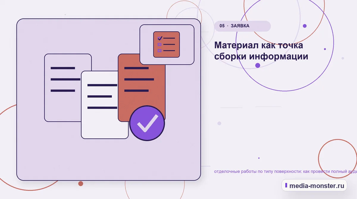 Данные и доказательства. Границы решения: что нельзя обещать заранее: иллюстрация к статье «Отделочные работы по типу поверхности: аудит спроса и обработки обращений»