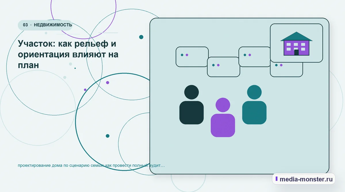 Изображение 3: Аудитория и сценарий выбора — Проектирование дома по сценарию семьи: аудит спроса и обработки обращений | Media Monster Аудитория и сценарий выбора. Какие параметры действительно влияют на решение: иллюстрация к статье «Проектирование дома по сценарию семьи: аудит спроса и обработки обращений»