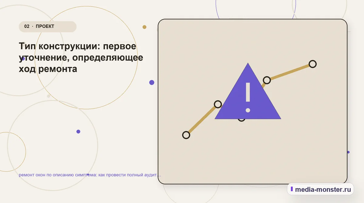 Изображение 2: Проблема и точка потери — Ремонт окон по описанию симптома: аудит спроса и обработки обращений | Media Monster Проблема и точка потери. Какие данные нужны до выбора ремонтного проекта: иллюстрация к статье «Ремонт окон по описанию симптома: аудит спроса и обработки обращений»