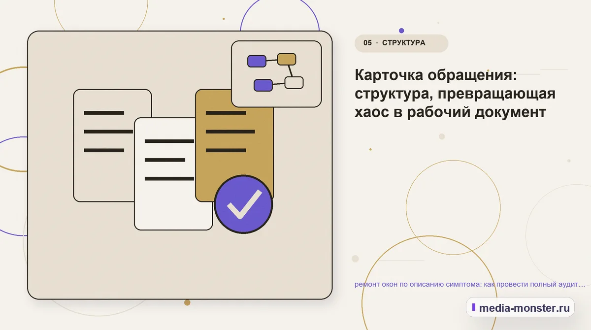 Изображение 5: Данные и доказательства — Ремонт окон по описанию симптома: аудит спроса и обработки обращений | Media Monster Данные и доказательства. Что показать сразу, а что уточнить позже: иллюстрация к статье «Ремонт окон по описанию симптома: аудит спроса и обработки обращений»
