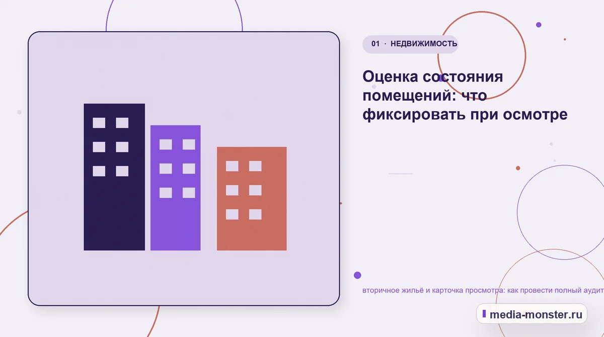 Ключевая тема материала. Оценка состояния помещений: что фиксировать при осмотре: иллюстрация к статье «вторичное жильё и карточка просмотра: как провести полный аудит спроса, страниц и…