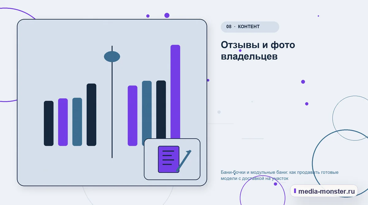 Сравнение вариантов. Отзывы и фото владельцев: иллюстрация к статье «Бани-бочки и модульные бани: как продавать готовые модели с доставкой на участок»