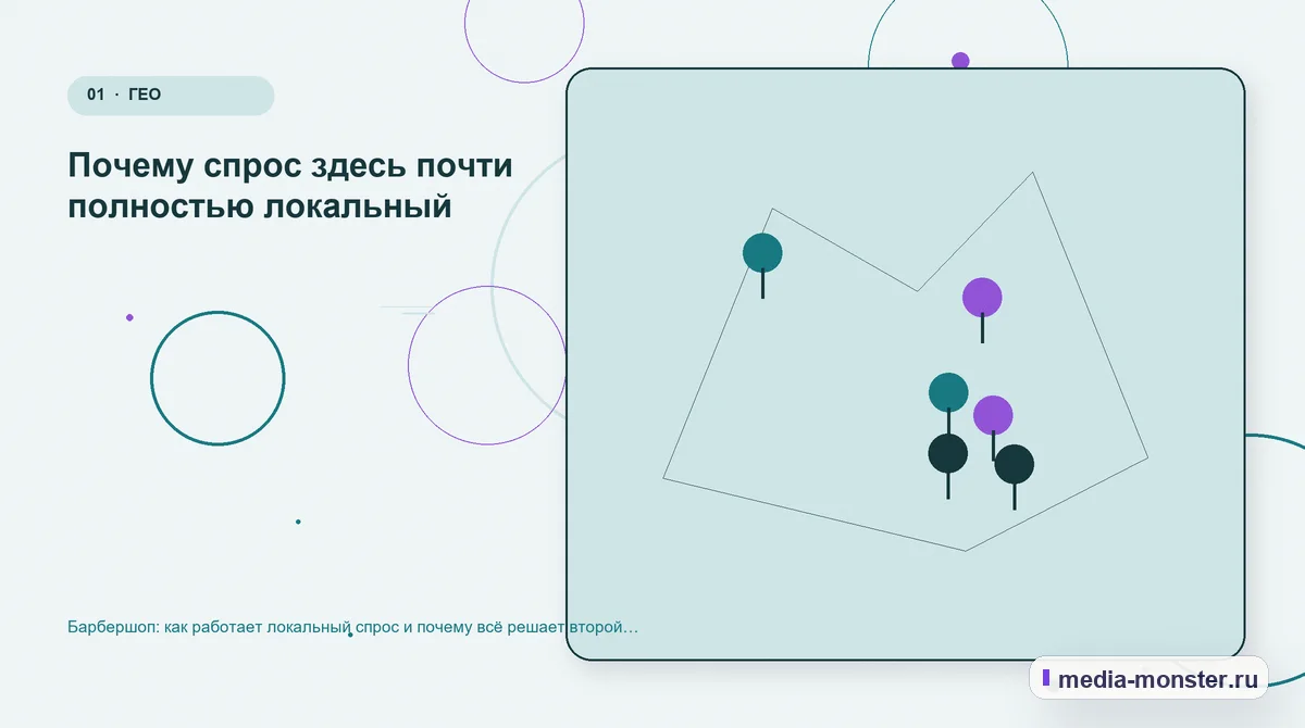 Барбершоп: как работает локальный спрос и почему всё решает второй визит — иллюстрация к разделу «Почему спрос здесь почти полностью локальный»