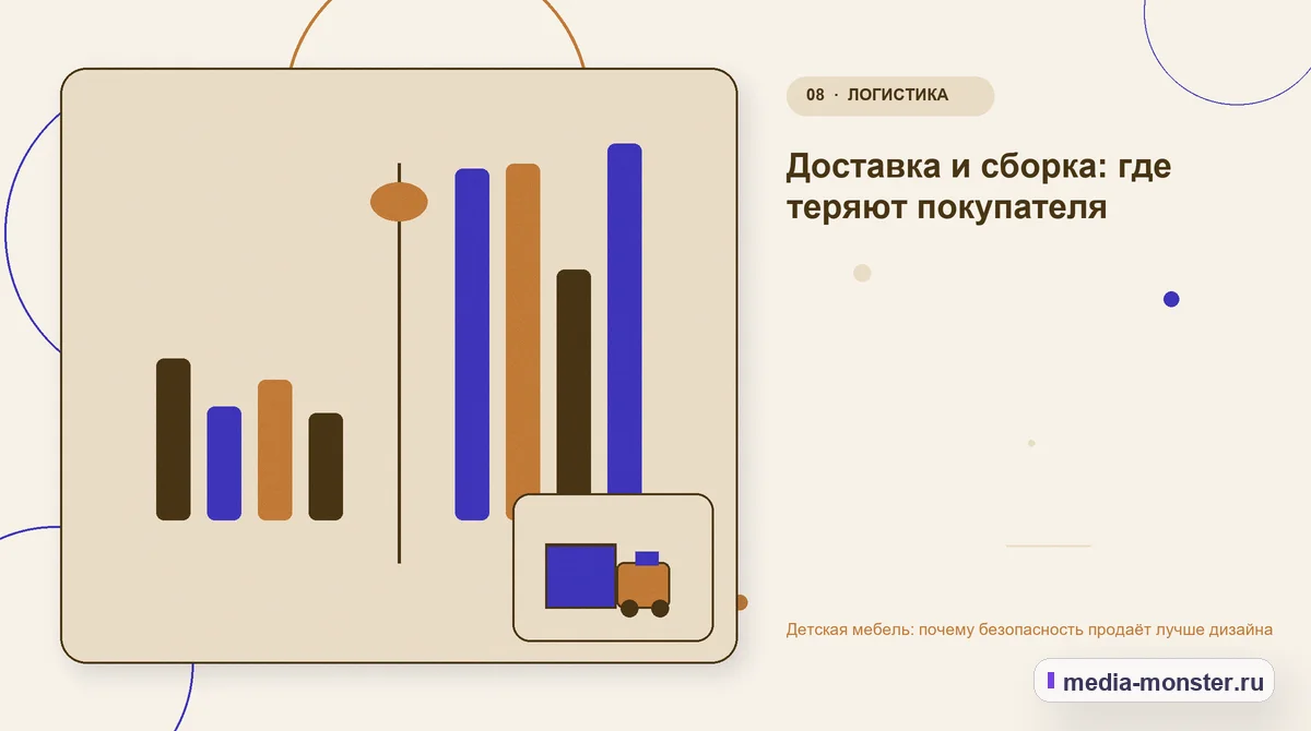 Изображение 8: Сравнение вариантов — Детская мебель: почему безопасность продаёт лучше дизайна | Media Monster Сравнение вариантов. Доставка и сборка: где теряют покупателя: иллюстрация к статье «Детская мебель: почему безопасность продаёт лучше дизайна»