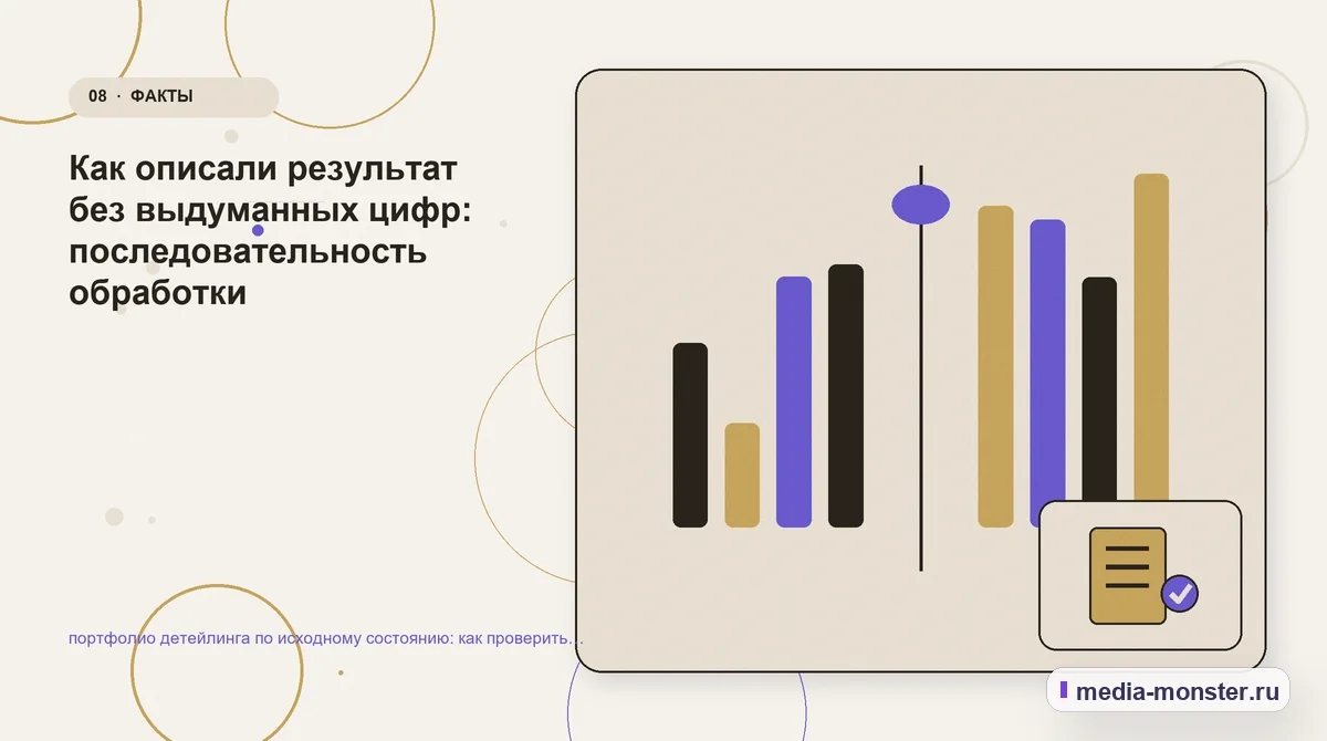 Изображение 8: Сравнение вариантов — Как проверить страницу про портфолио детейлинга по исходному состоянию: содержание, ограничения и форма | Media Monster Сравнение вариантов. Пять вопросов перед первой правкой: иллюстрация к статье «Как проверить страницу про портфолио детейлинга по исходному состоянию: содержание, ограничения и форма»
