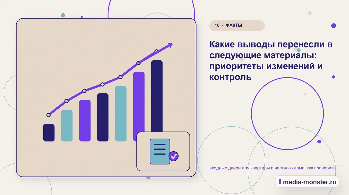 Изображение 10: Итог и следующий шаг — Как проверить страницу про входные двери для квартиры и частного дома: содержание, ограничения и форма | Media Monster Итог и следующий шаг. Как зафиксировать результат проверки: иллюстрация к статье «Как проверить страницу про входные двери для квартиры и частного дома: содержание, ограничения и форма»