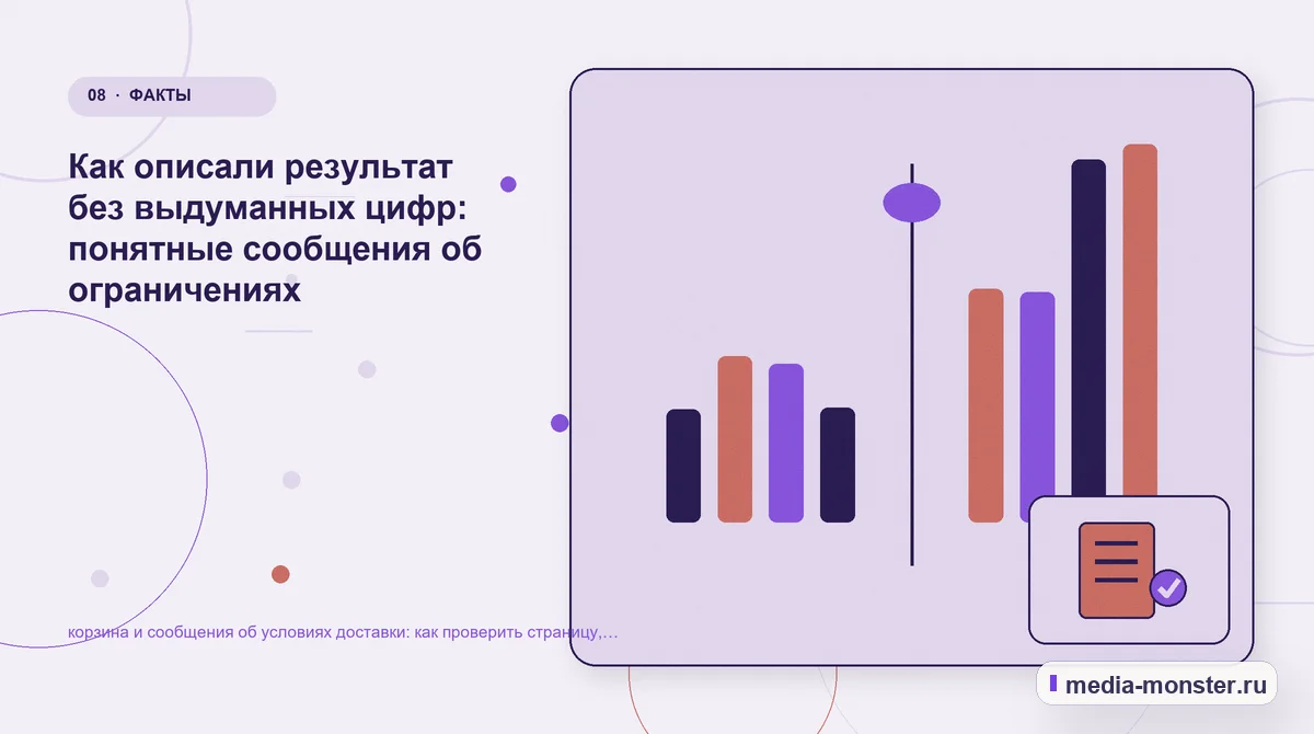 Изображение 8: Сравнение вариантов — Как проверить страницу про корзина и сообщения об условиях доставки: содержание, ограничения и форма | Media Monster Сравнение вариантов. Пять вопросов перед первой правкой: иллюстрация к статье «Как проверить страницу про корзина и сообщения об условиях доставки: содержание, ограничения и форма»
