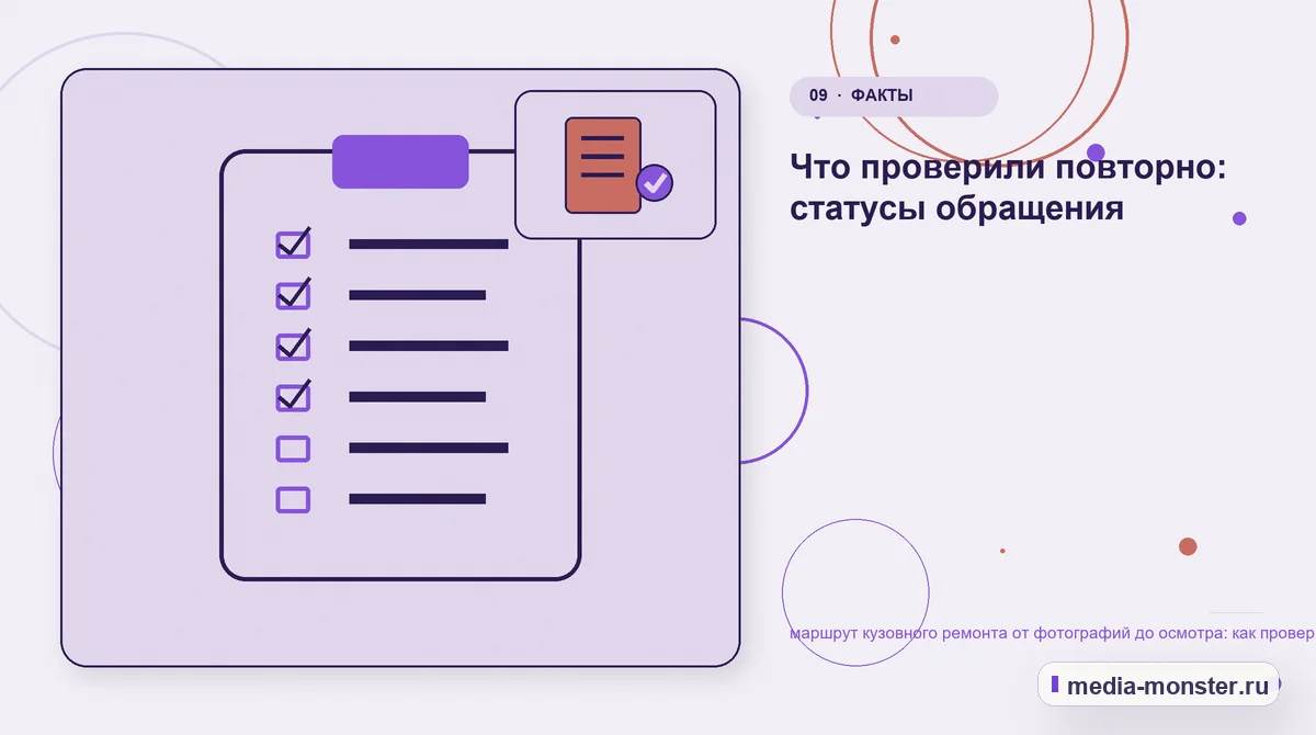 Изображение 9: Контрольные показатели — Диагностика страницы про маршрут кузовного ремонта от фотографий до осмотра: что мешает выбору и заявке | Media Monster Контрольные показатели. Порядок исправлений: от самого дорогого разрыва: иллюстрация к статье «Диагностика страницы про маршрут кузовного ремонта от фотографий до осмотра: что мешает…