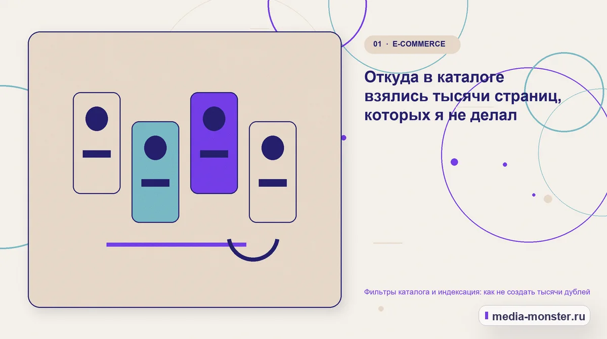 Фильтры каталога и индексация: как не создать тысячи дублей — иллюстрация к разделу «Откуда в каталоге взялись тысячи страниц, которых я не делал»