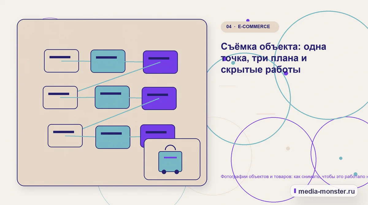 Изображение 4: Структура решения — Фотографии объектов и товаров: как снимать, чтобы это работало на продажи и на поиск | Media Monster Структура решения. Съёмка объекта: одна точка, три плана и скрытые работы: иллюстрация к статье «Фотографии объектов и товаров: как снимать, чтобы это работало на продажи и на поиск»