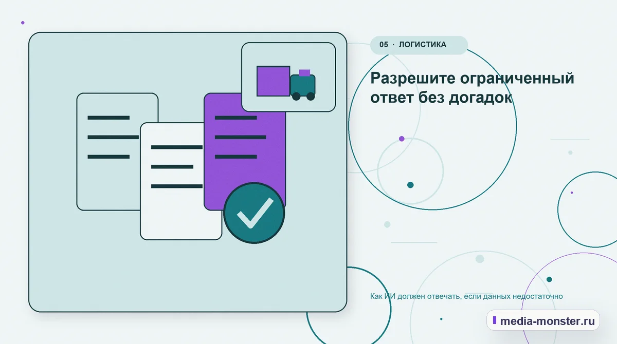 Данные и доказательства. Разрешите ограниченный ответ без догадок: иллюстрация к статье «Как ИИ должен отвечать, если данных недостаточно»