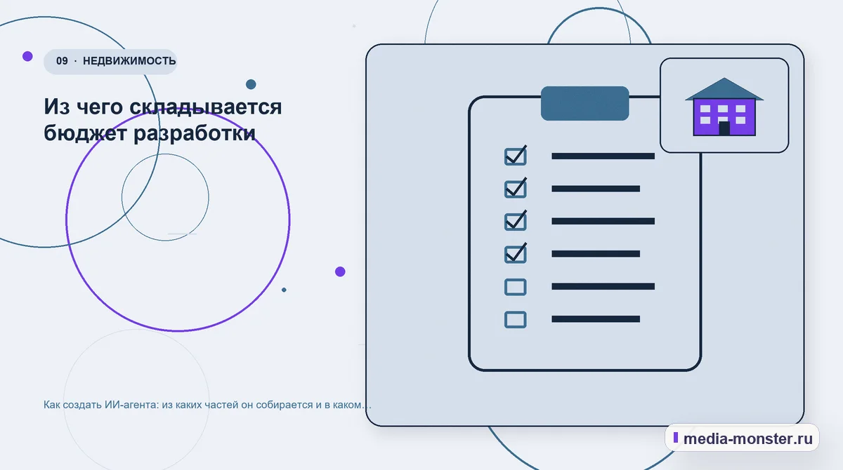 Контрольные показатели. Из чего складывается бюджет разработки: иллюстрация к статье «Как создать ИИ-агента: из каких частей он собирается и в каком порядке его делают»