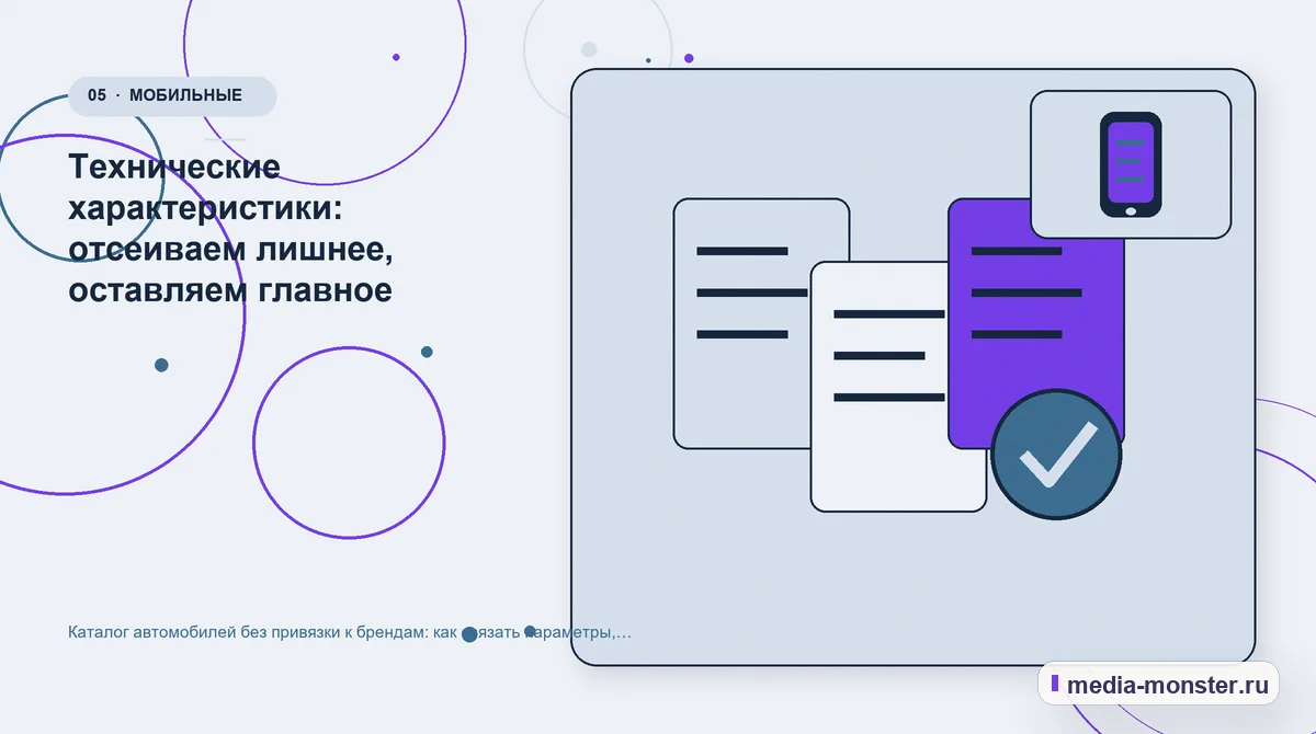 Данные и доказательства. Технические характеристики: отсеиваем лишнее, оставляем главное: иллюстрация к статье «Каталог автомобилей без привязки к брендам: как связать параметры, сравнение…