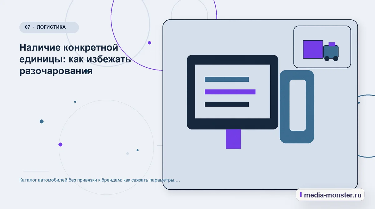 Изображение 7: Каналы и точки контакта — Каталог автомобилей без привязки к брендам: как связать параметры, сравнение и запись | Media Monster Каналы и точки контакта. Наличие конкретной единицы: как избежать разочарования: иллюстрация к статье «Каталог автомобилей без привязки к брендам: как связать параметры, сравнение и запись»