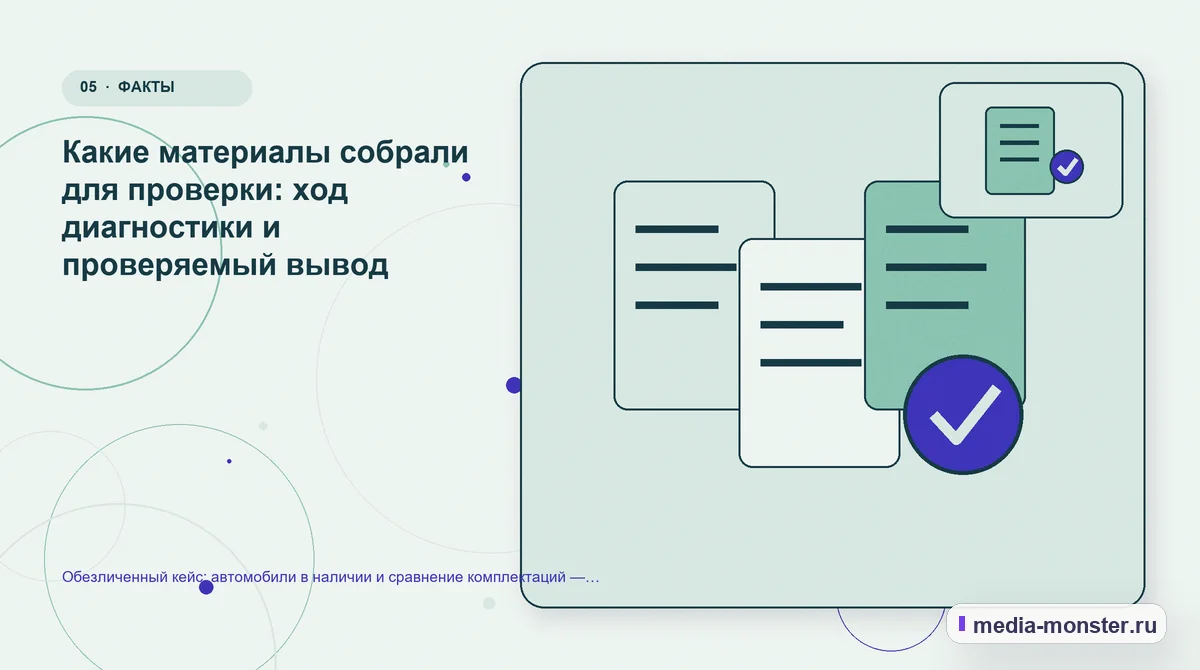 Изображение 5: Данные и доказательства — Кейс: Автомобили в наличии и сравнение комплектаций — как нашли разрыв между страницей и обращением | Media Monster Данные и доказательства. Что изменили в содержании и структуре: иллюстрация к статье «Кейс: Автомобили в наличии и сравнение комплектаций — как нашли разрыв между страницей и обращением»