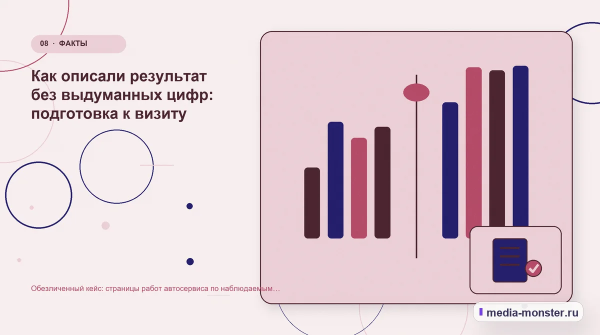 Изображение 8: Сравнение вариантов — Кейс: Страницы работ автосервиса по наблюдаемым симптомам. Как нашли разрыв между страницей и обращением | Media Monster Сравнение вариантов. Как проверить результат без выдуманных цифр: иллюстрация к статье «Кейс: Страницы работ автосервиса по наблюдаемым симптомам. Как нашли разрыв между страницей и…