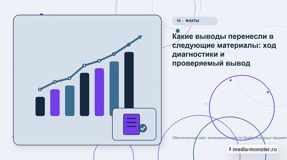 Итог и следующий шаг. Что можно перенести на другие страницы: иллюстрация к статье «Кейс о теме «инженерные сети по брифу исходных параметров»: что исправили на странице и в заявке»