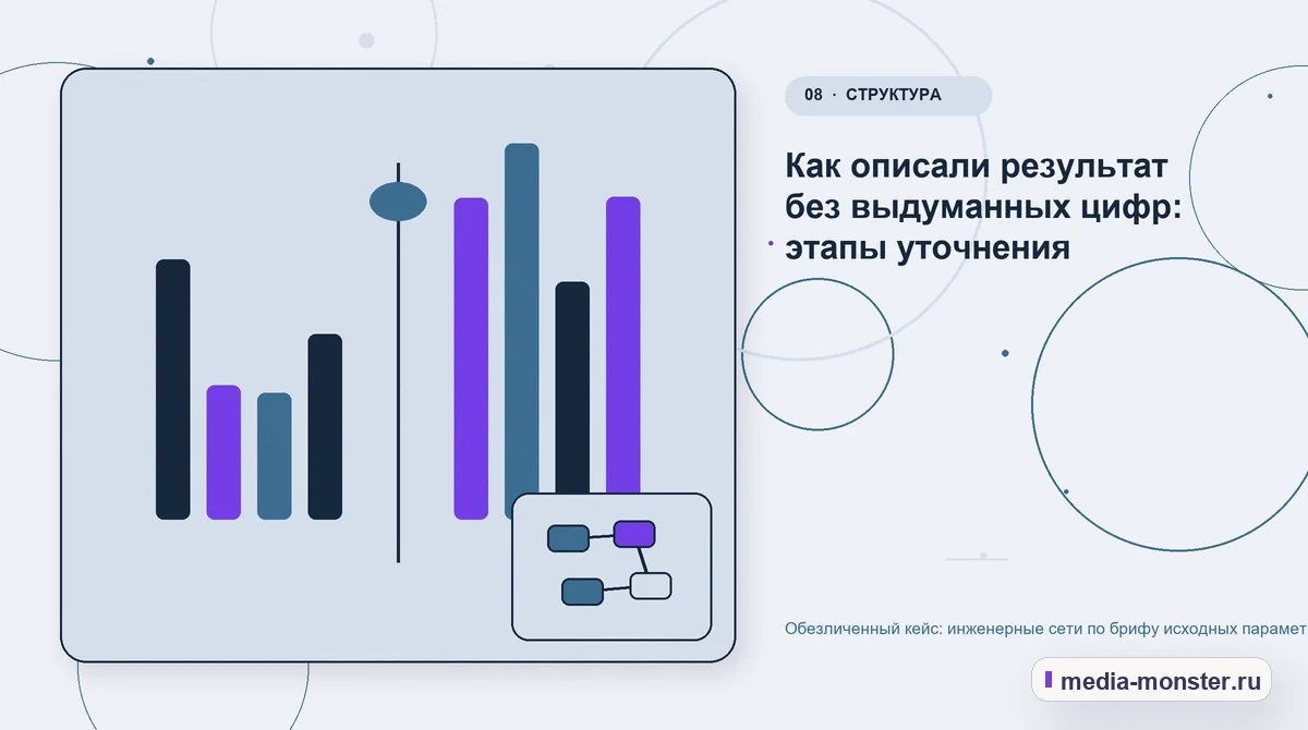 Сравнение вариантов. Как проверить результат без выдуманных цифр: иллюстрация к статье «Кейс о теме «инженерные сети по брифу исходных параметров»: что исправили на странице и в заявке»