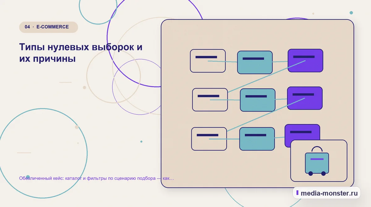 Изображение 4: Структура решения — Кейс о теме «каталог и фильтры по сценарию подбора»: что исправили на странице и в заявке | Media Monster Структура решения. Первый вопрос проверки: запрос или категорию товара: иллюстрация к статье «Кейс о теме «каталог и фильтры по сценарию подбора»: что исправили на странице и в заявке»