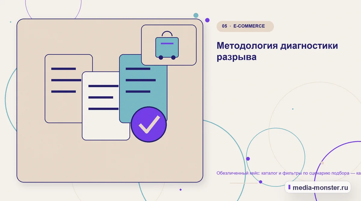 Данные и доказательства. Какие изменения связали страницу с выбором: иллюстрация к статье «Кейс о теме «каталог и фильтры по сценарию подбора»: что исправили на странице и в заявке»