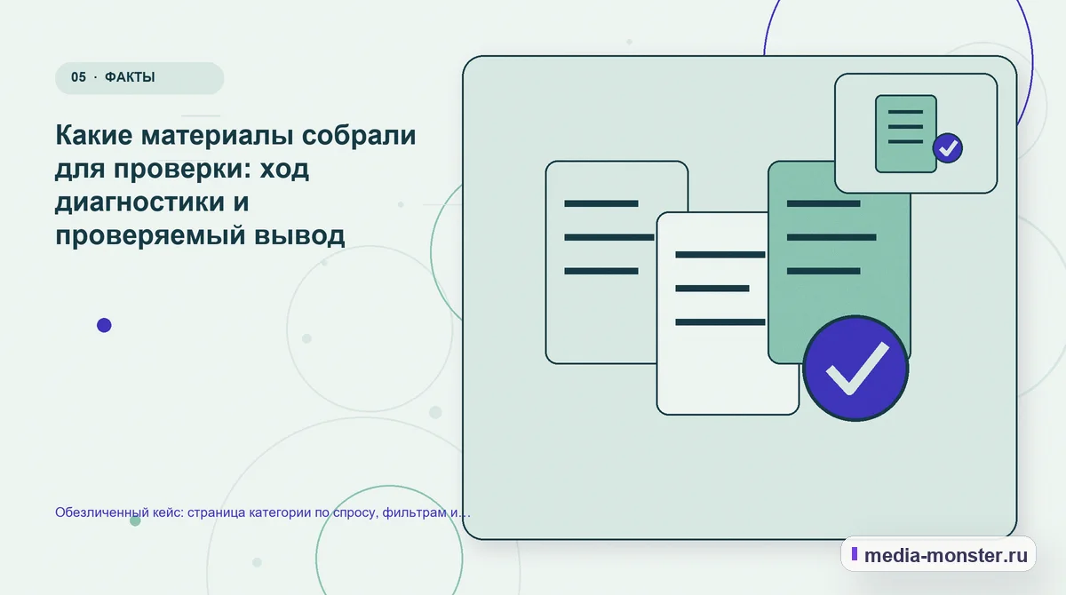 Изображение 5: Данные и доказательства — Разбор проекта по теме «страница категории по спросу, фильтрам и контенту»: где терялся путь до обращения | Media Monster Данные и доказательства. Что изменили в содержании и структуре: иллюстрация к статье «Разбор проекта по теме «страница категории по спросу, фильтрам и контенту»: где терялся путь до…