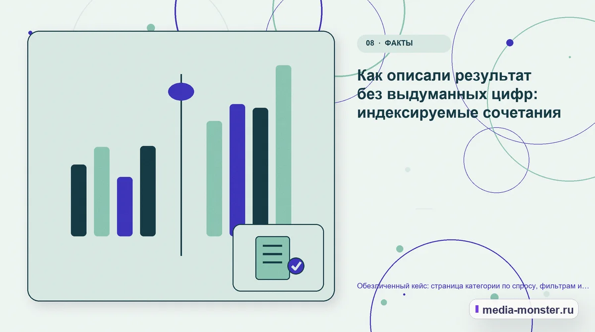 Изображение 8: Сравнение вариантов — Разбор проекта по теме «страница категории по спросу, фильтрам и контенту»: где терялся путь до обращения | Media Monster Сравнение вариантов. Повторная проверка без выдуманных цифр: иллюстрация к статье «Разбор проекта по теме «страница категории по спросу, фильтрам и контенту»: где терялся путь до обращения»