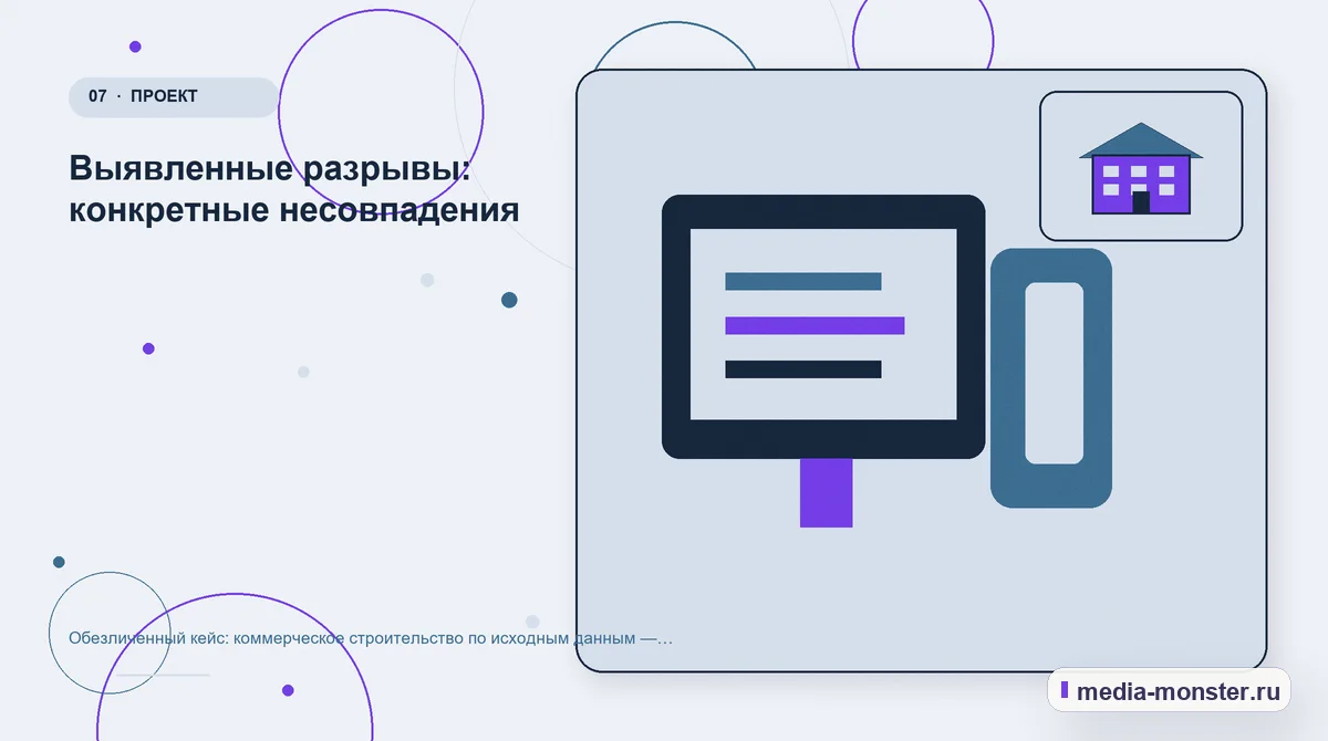 Изображение 7: Каналы и точки контакта — Разбор проекта по теме «коммерческое строительство по исходным данным»: где терялся путь до обращения | Media Monster Каналы и точки контакта. Как сохранить контекст в заявке: иллюстрация к статье «Разбор проекта по теме «коммерческое строительство по исходным данным»: где терялся путь до обращения»