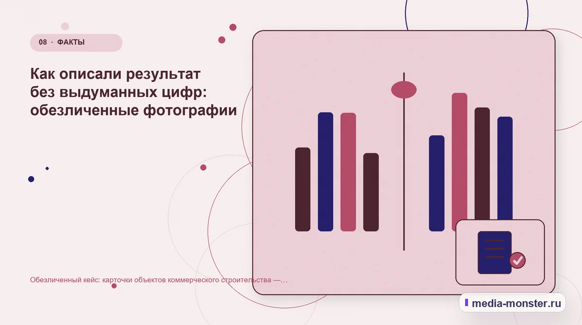Сравнение вариантов. Как проверить результат без выдуманных цифр: иллюстрация к статье «Разбор проекта по теме «карточки объектов коммерческого строительства»: где терялся путь до обращения»