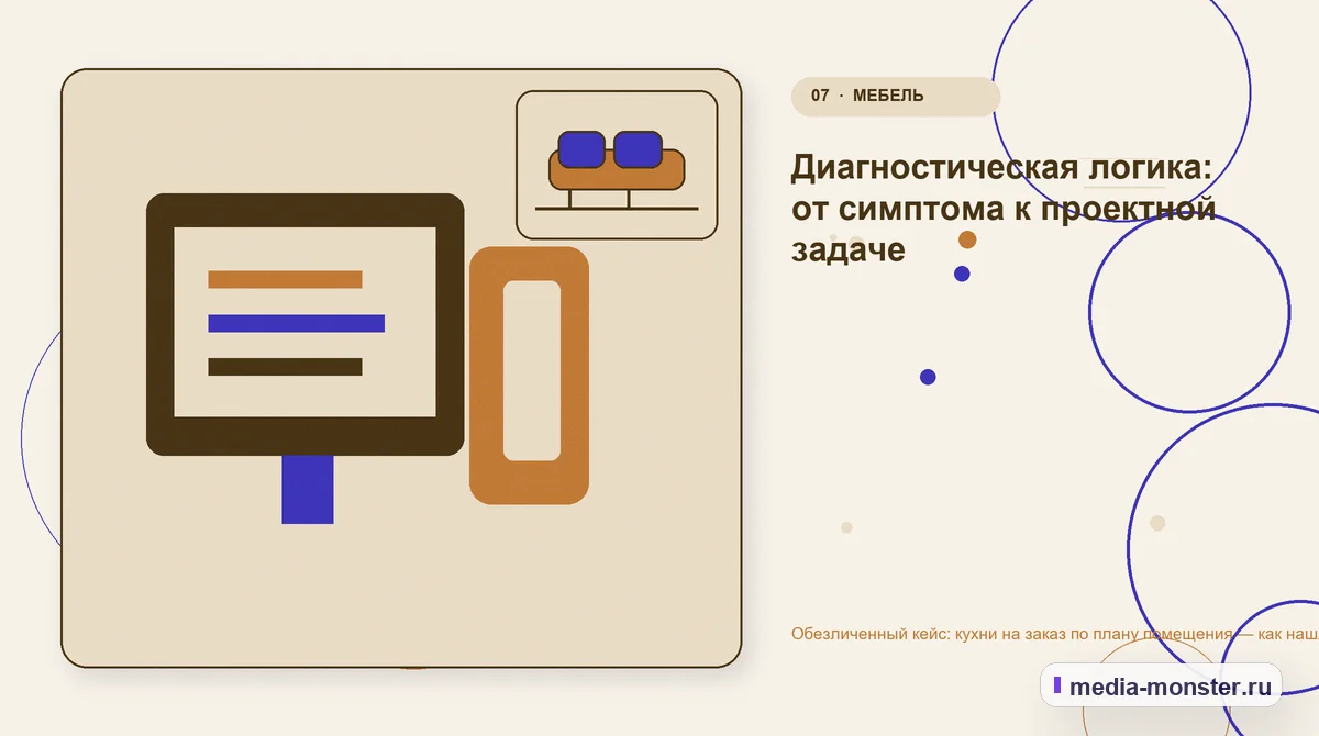 Изображение 7: Каналы и точки контакта — Кейс: Кухни на заказ по плану помещения. Как нашли разрыв между страницей и обращением | Media Monster Каналы и точки контакта. Как сохранить контекст в заявке: иллюстрация к статье «Кейс: Кухни на заказ по плану помещения. Как нашли разрыв между страницей и обращением»