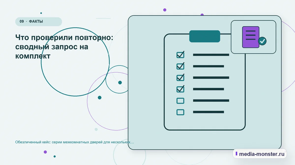 Изображение 9: Контрольные показатели — Кейс о теме «серии межкомнатных дверей для нескольких помещений»: что исправили на странице и в заявке | Media Monster Контрольные показатели. Как проверить результат без выдуманных цифр: иллюстрация к статье «Кейс о теме «серии межкомнатных дверей для нескольких помещений»: что исправили на странице и в…