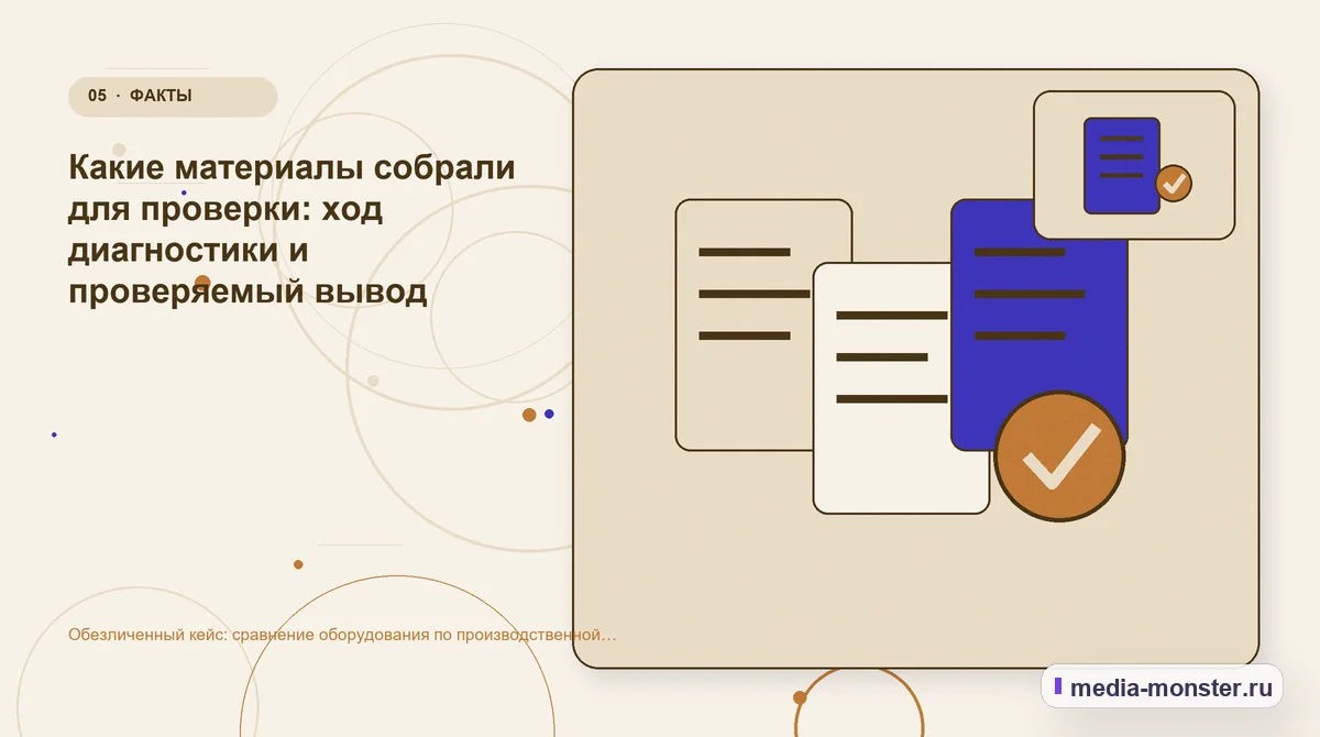 Данные и доказательства. Какие изменения связали страницу с выбором: иллюстрация к статье «Кейс: Сравнение оборудования по производственной операции. Как нашли разрыв между страницей и…