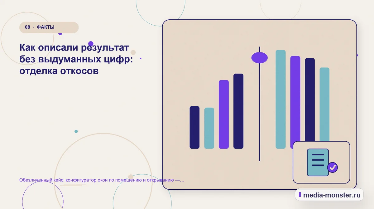 Изображение 8: Сравнение вариантов — Разбор проекта по теме «конфигуратор окон по помещению и открыванию»: где терялся путь до обращения | Media Monster Сравнение вариантов. Как проверить результат без выдуманных цифр: иллюстрация к статье «Разбор проекта по теме «конфигуратор окон по помещению и открыванию»: где терялся путь до обращения»