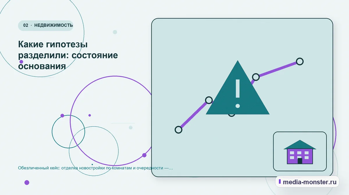 Изображение 2: Проблема и точка потери — Кейс: Отделка новостройки по комнатам и очередности. Как нашли разрыв между страницей и обращением | Media Monster Проблема и точка потери. Что увидели в исходной странице: иллюстрация к статье «Кейс: Отделка новостройки по комнатам и очередности. Как нашли разрыв между страницей и обращением»