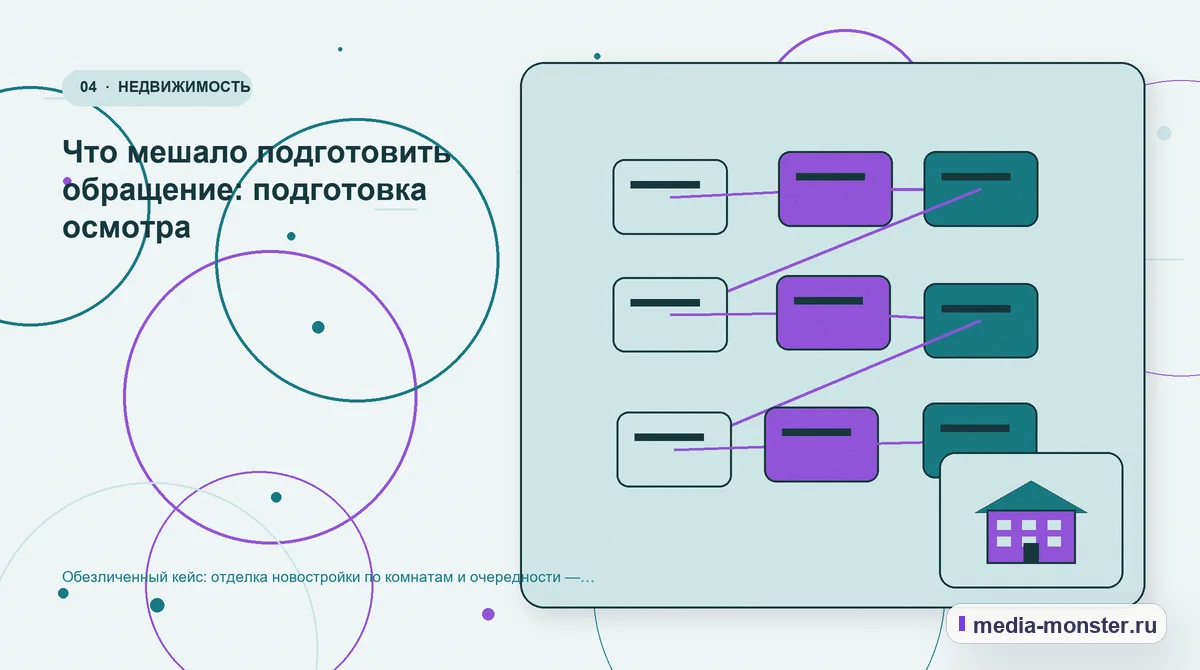Изображение 4: Структура решения — Кейс: Отделка новостройки по комнатам и очередности. Как нашли разрыв между страницей и обращением | Media Monster Структура решения. Гипотеза: какой вопрос нужно закрыть первым: иллюстрация к статье «Кейс: Отделка новостройки по комнатам и очередности. Как нашли разрыв между страницей и обращением»