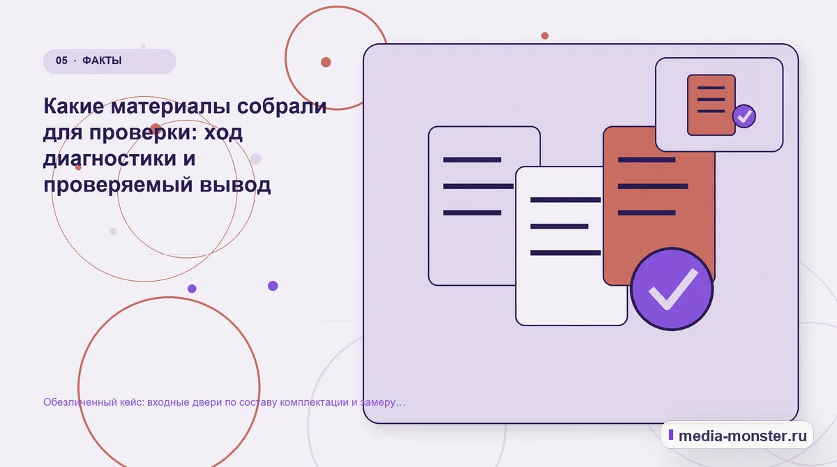 Данные и доказательства. Какие изменения связали страницу с выбором: иллюстрация к статье «Кейс: Входные двери по составу комплектации и замеру. Как нашли разрыв между страницей и…