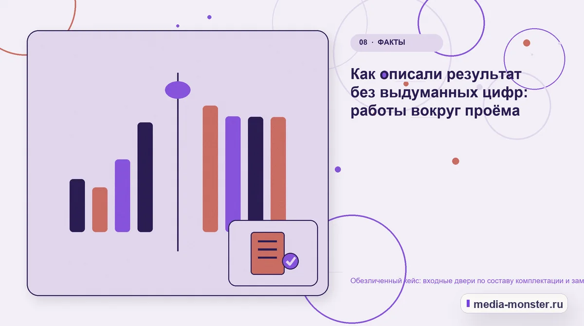 Сравнение вариантов. Как проверить результат без выдуманных цифр: иллюстрация к статье «Кейс: Входные двери по составу комплектации и замеру. Как нашли разрыв между страницей и обращением»