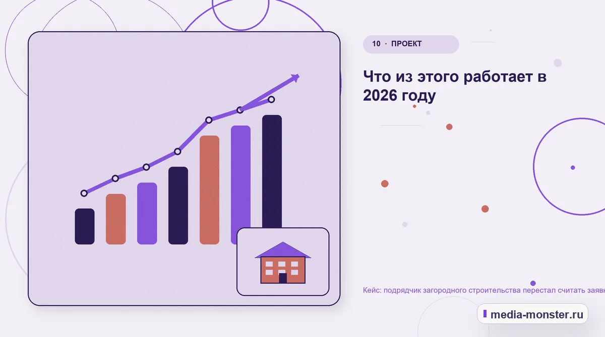 Итог и следующий шаг. Что из этого работает в 2026 году: иллюстрация к статье «Кейс: подрядчик загородного строительства перестал считать заявки и начал считать выезды»