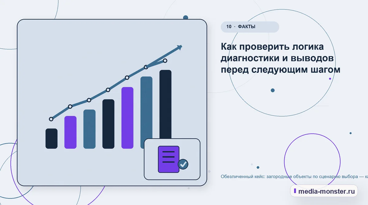 Изображение 10: Итог и следующий шаг — Кейс о теме «загородные объекты по сценарию выбора»: что исправили на странице и в заявке | Media Monster Итог и следующий шаг. Что можно перенести на другие страницы: иллюстрация к статье «Кейс о теме «загородные объекты по сценарию выбора»: что исправили на странице и в заявке»