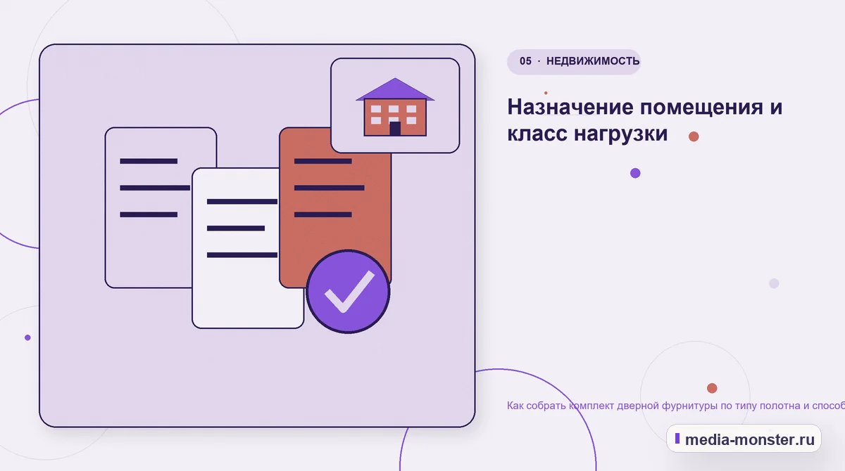 Данные и доказательства. Назначение помещения и класс нагрузки: иллюстрация к статье «Как собрать комплект дверной фурнитуры по типу полотна и способу открывания»
