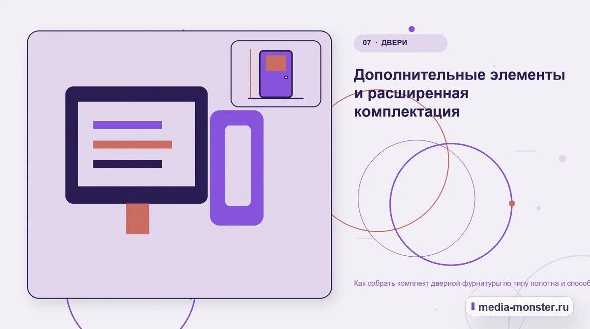 Изображение 7: Каналы и точки контакта — Как собрать комплект дверной фурнитуры по типу полотна и способу открывания | Media Monster Каналы и точки контакта. Дополнительные элементы и расширенная комплектация: иллюстрация к статье «Как собрать комплект дверной фурнитуры по типу полотна и способу открывания»