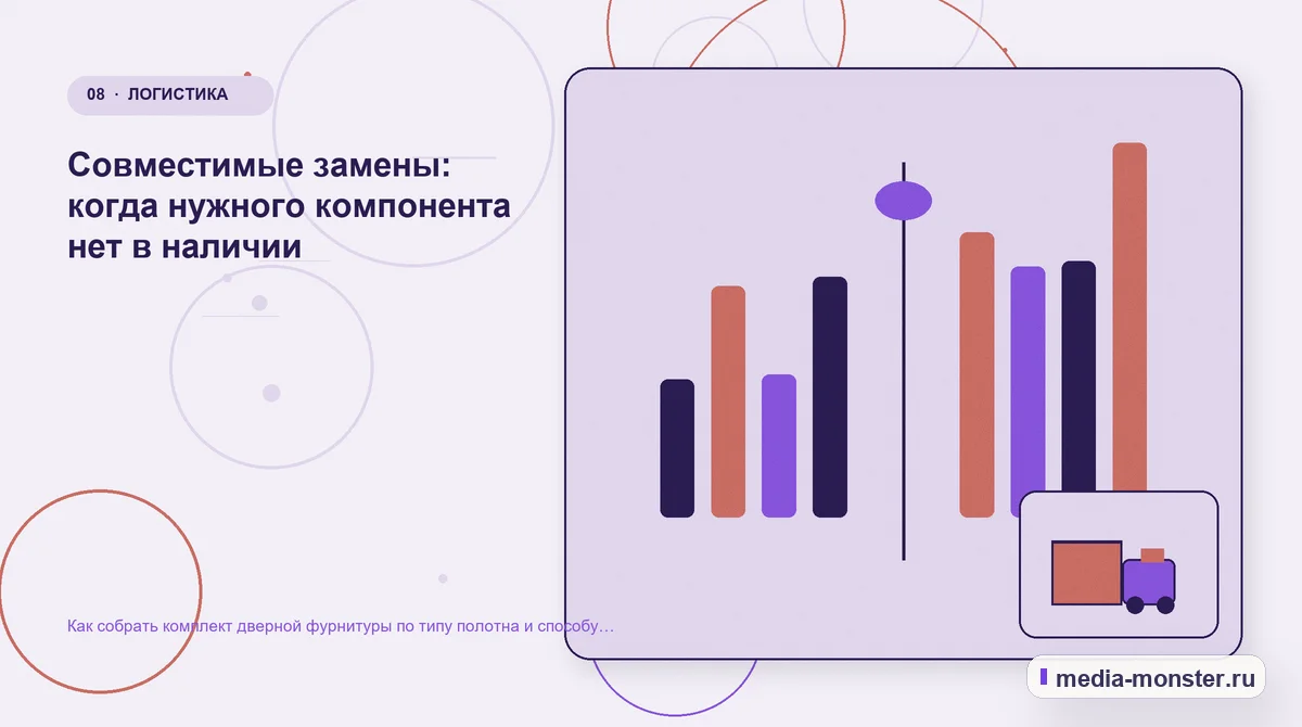 Сравнение вариантов. Совместимые замены: когда нужного компонента нет в наличии: иллюстрация к статье «Как собрать комплект дверной фурнитуры по типу полотна и способу открывания»