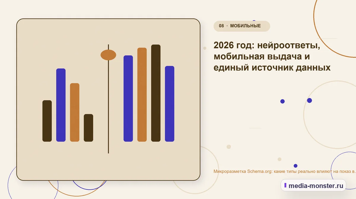 Изображение 8: Сравнение вариантов — Микроразметка Schema.org: какие типы реально влияют на показ в поиске | Media Monster Сравнение вариантов. 2026 год: нейроответы, мобильная выдача и единый источник данных: иллюстрация к статье «Микроразметка Schema.org: какие типы реально влияют на показ в поиске»