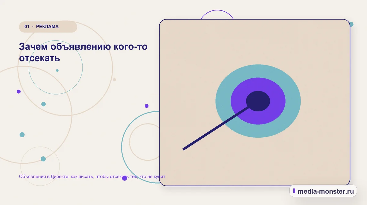 Объявления в Директе: как писать, чтобы отсекать тех, кто не купит — иллюстрация к разделу «Зачем объявлению кого-то отсекать»